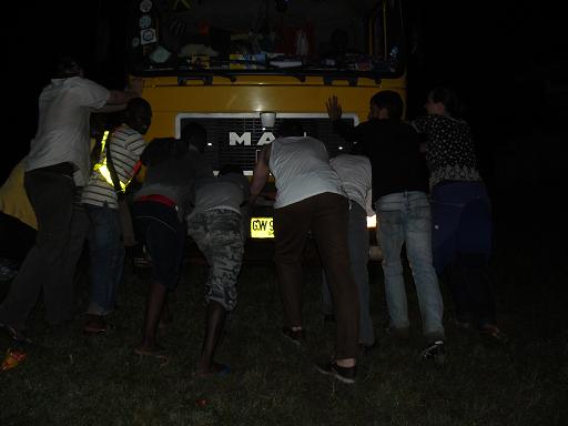 Pure Muskelkraft zu frueher Morgenstunde...