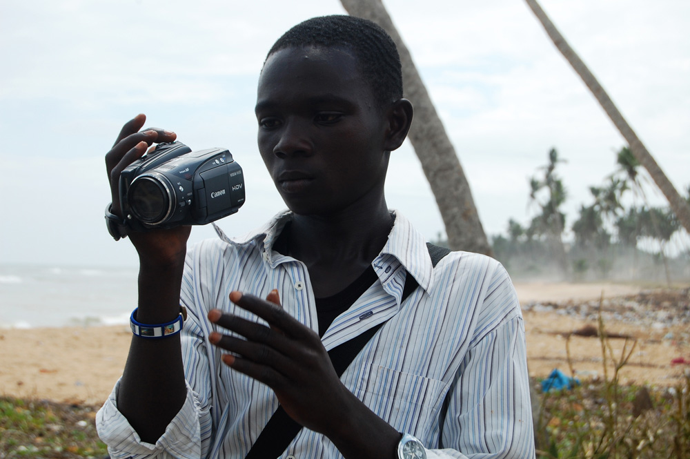 Francis mit der Kamera